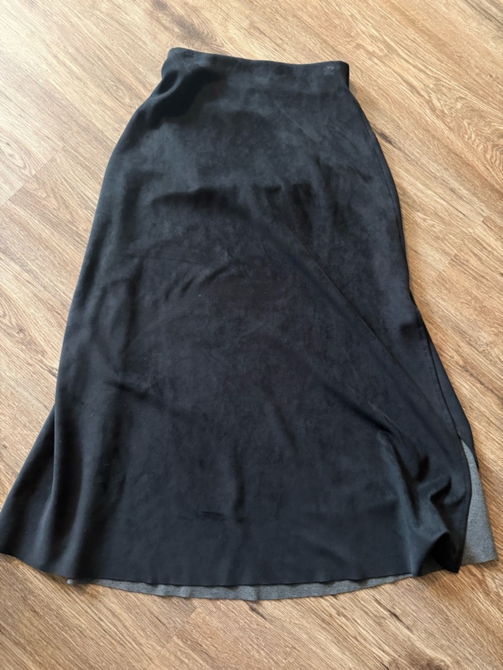 Level 99 Black A-Line Midi Skirt